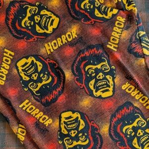 Horror Graphic Lularoe Leggings with Retro Monster Faces